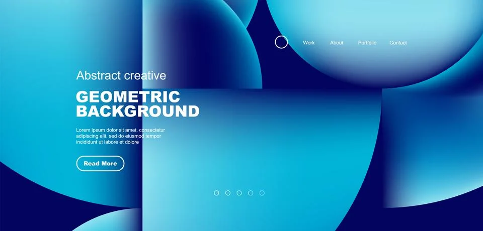 Circle abstract background with fluid gradient colors. Vector illustration for Illustrazione stock