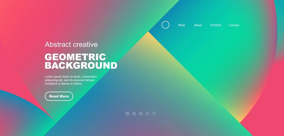 Circle abstract background with fluid gradient colors. Vector illustration for Illustrazione stock