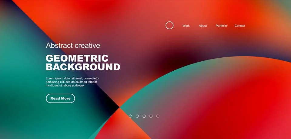 Circle abstract background with fluid gradient colors. Vector illustration for 스톡 일러스트