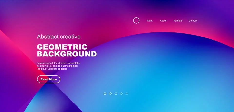 Circle abstract background with fluid gradient colors. Vector illustration for Stock Illustration