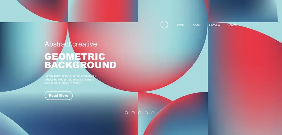 Circle abstract background with fluid gradient colors. Vector illustration for Stock Illustration