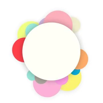 Circle abstract background frame banner vector illustration Stock Illustration