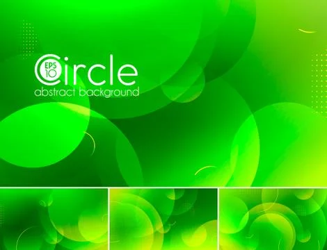 Circle abstract background - green Stock Illustration
