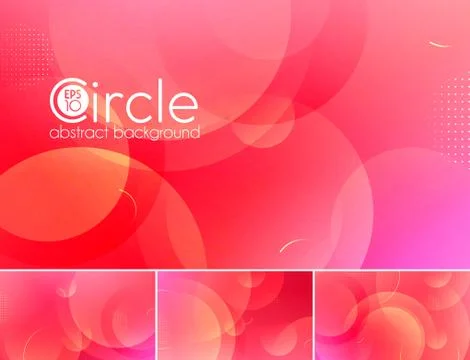 Circle abstract background - magenta Stock Illustration