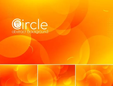 Circle abstract background - orange Stock Illustration