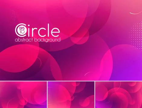 Circle abstract background - purple Stock Illustration