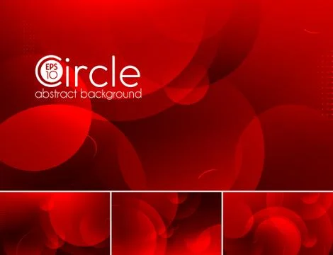 Circle abstract background - red Stock Illustration