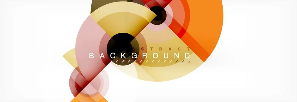 Circle abstract background with triangular shapes for modern design, cover Stock Illustration