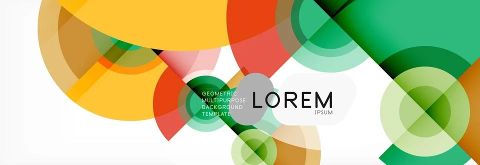 Circle abstract background with triangular shapes for modern design, cover Stock Illustration