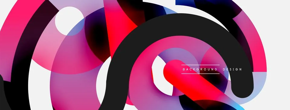 Circle abstract background. Vector illustration for wallpaper banner background Stock Illustration