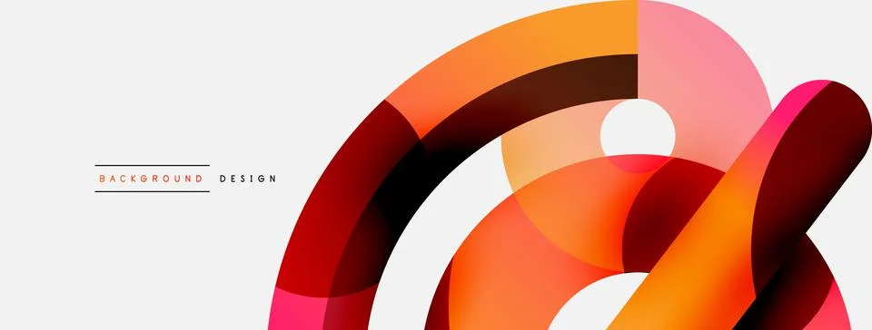 Circle abstract background. Vector illustration for wallpaper banner background Stock Illustration