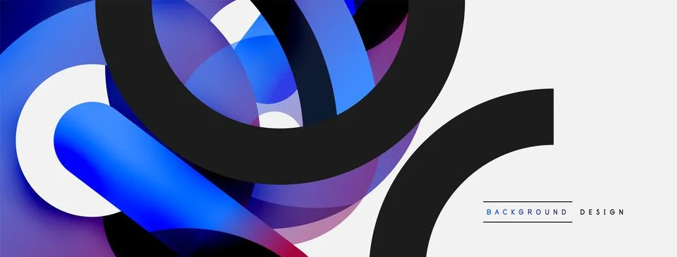 Circle abstract background. Vector illustration for wallpaper banner background Stock Illustration