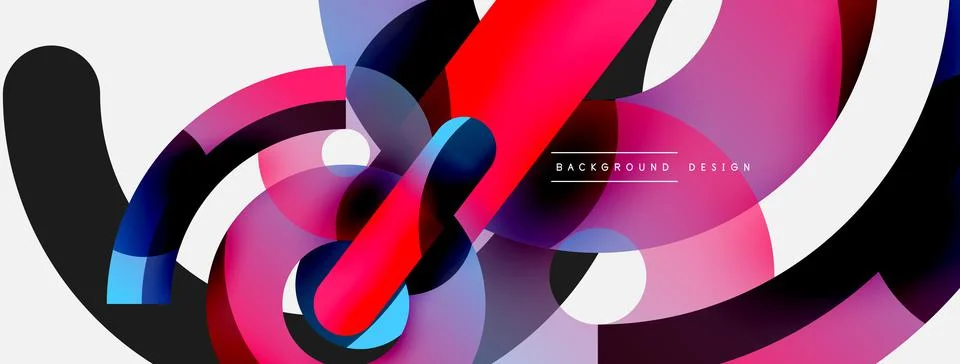 Circle abstract background. Vector illustration for wallpaper banner background Stock Illustration