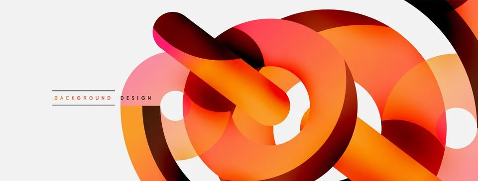 Circle abstract background. Vector illustration for wallpaper banner background Stock Illustration