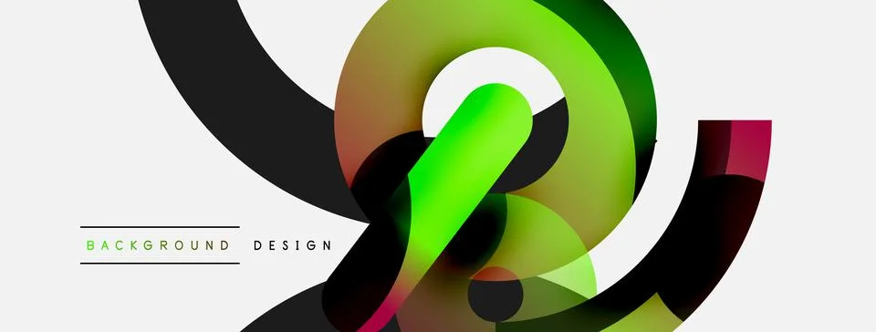 Circle abstract background. Vector illustration for wallpaper banner background Stock Illustration