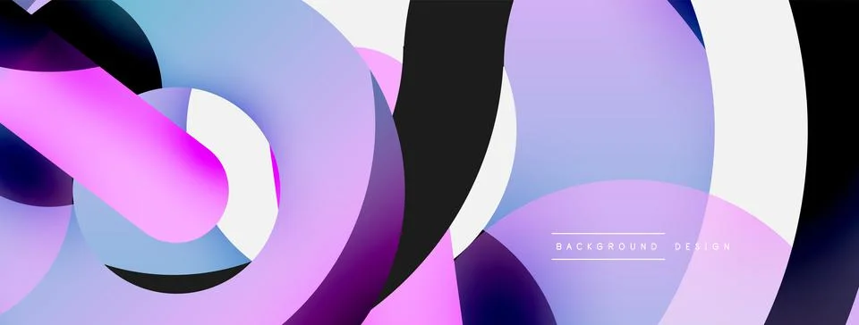 Circle abstract background. Vector illustration for wallpaper banner background Illustrazione stock