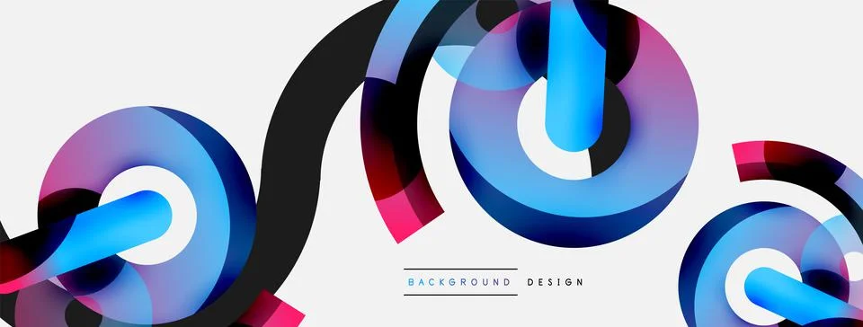 Circle abstract background. Vector illustration for wallpaper banner background Stock Illustration