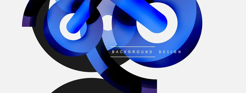 Circle abstract background. Vector illustration for wallpaper banner background Illustrazione stock