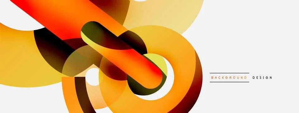 Circle abstract background. Vector illustration for wallpaper banner background Illustrazione stock