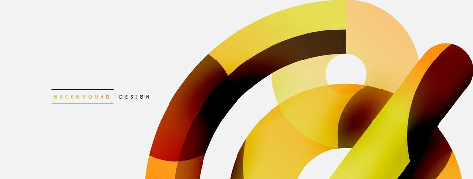 Circle abstract background. Vector illustration for wallpaper banner background Stock Illustration