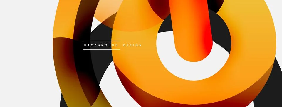 Circle abstract background. Vector illustration for wallpaper banner background Stock Illustration