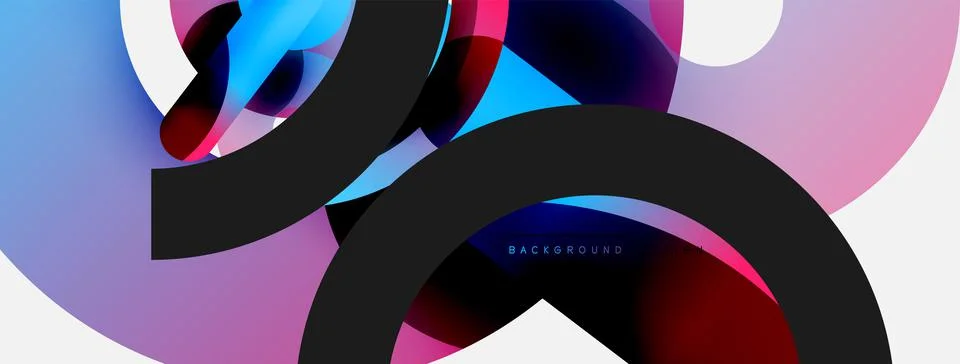 Circle abstract background. Vector illustration for wallpaper banner background Stock Illustration