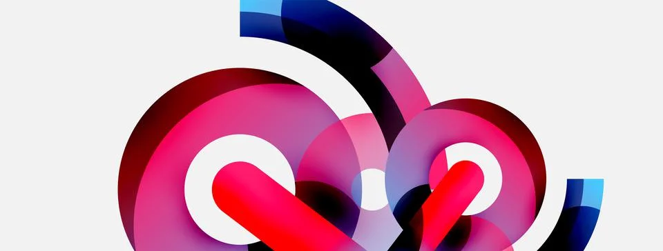 Circle abstract background. Vector illustration for wallpaper banner background Stock Illustration