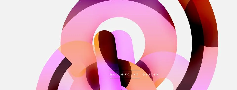 Circle abstract background. Vector illustration for wallpaper banner background Stockillustratie
