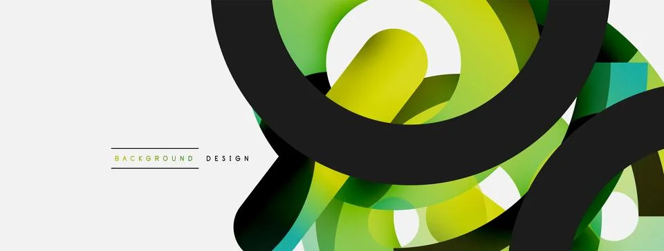 Circle abstract background. Vector illustration for wallpaper banner background Stock Illustration