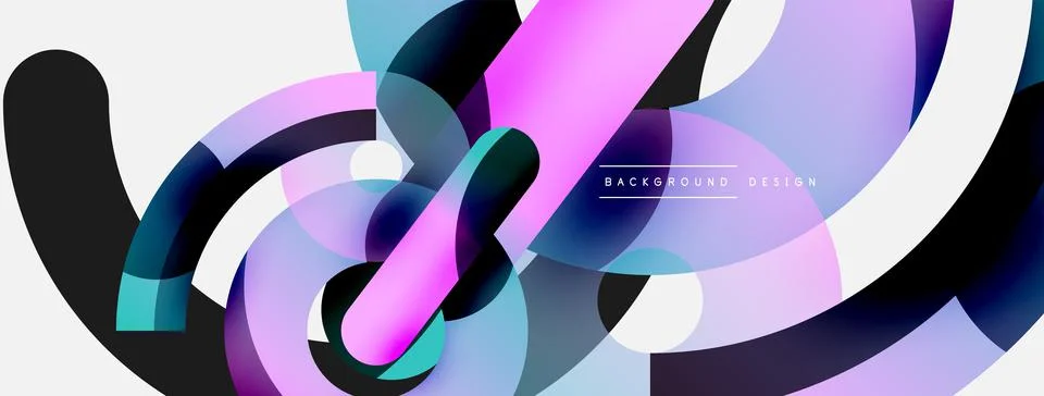 Circle abstract background. Vector illustration for wallpaper banner background Stockillustratie