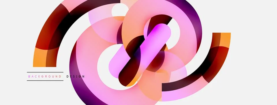 Circle abstract background. Vector illustration for wallpaper banner background Stock Illustration