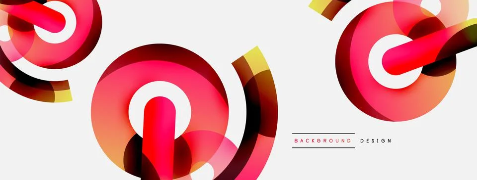 Circle abstract background. Vector illustration for wallpaper banner background Stock Illustration