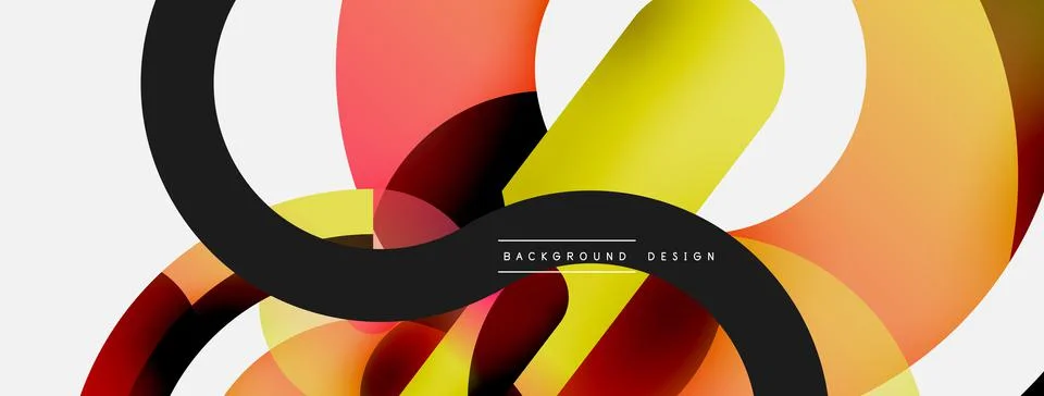 Circle abstract background. Vector illustration for wallpaper banner background Illustrazione stock