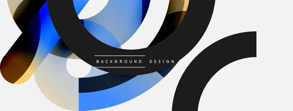 Circle abstract background. Vector illustration for wallpaper banner background Stock Illustration