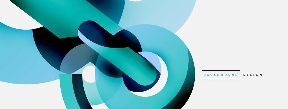 Circle abstract background. Vector illustration for wallpaper banner background Stockillustratie