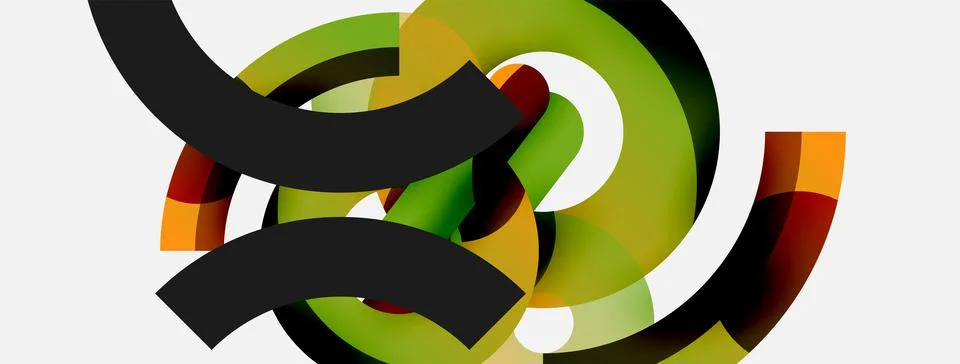 Circle abstract background. Vector illustration for wallpaper banner background Stock Illustration