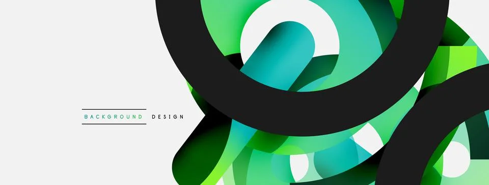Circle abstract background. Vector illustration for wallpaper banner background Stock Illustration