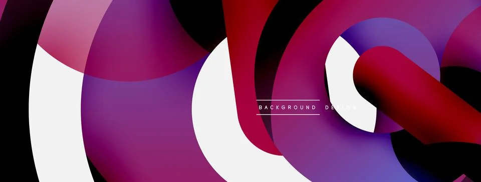 Circle abstract background. Vector illustration for wallpaper banner background Stock Illustration