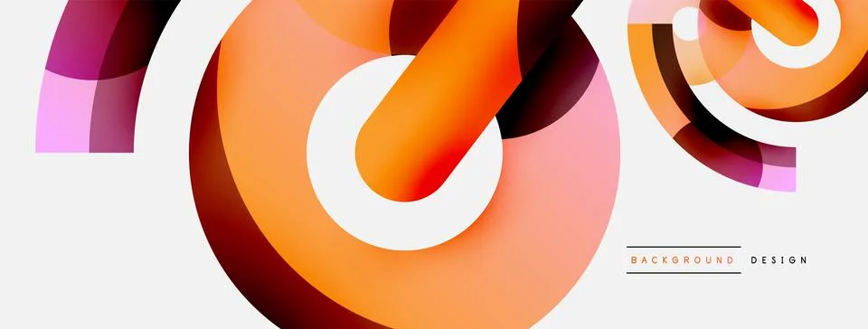 Circle abstract background. Vector illustration for wallpaper banner background Stock Illustration