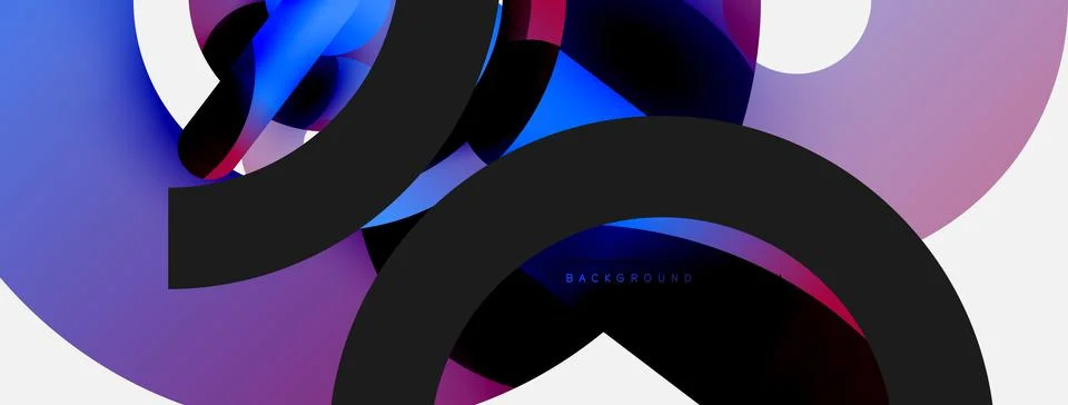 Circle abstract background. Vector illustration for wallpaper banner background Stock Illustration
