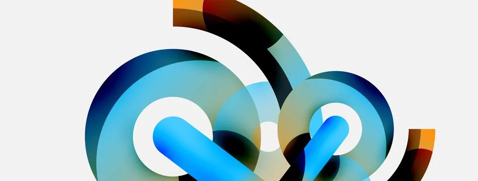 Circle abstract background. Vector illustration for wallpaper banner background Stock Illustration