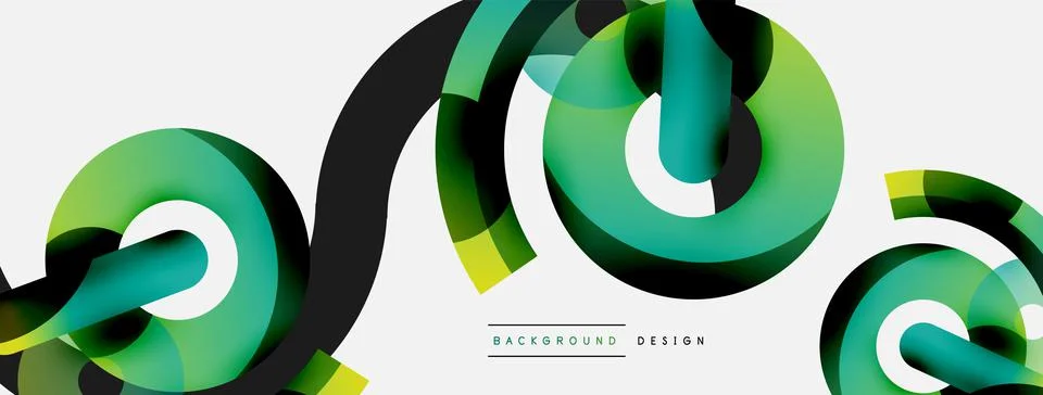 Circle abstract background. Vector illustration for wallpaper banner background Stock Illustration
