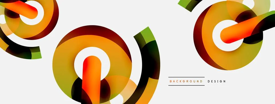 Circle abstract background. Vector illustration for wallpaper banner background Stock Illustration