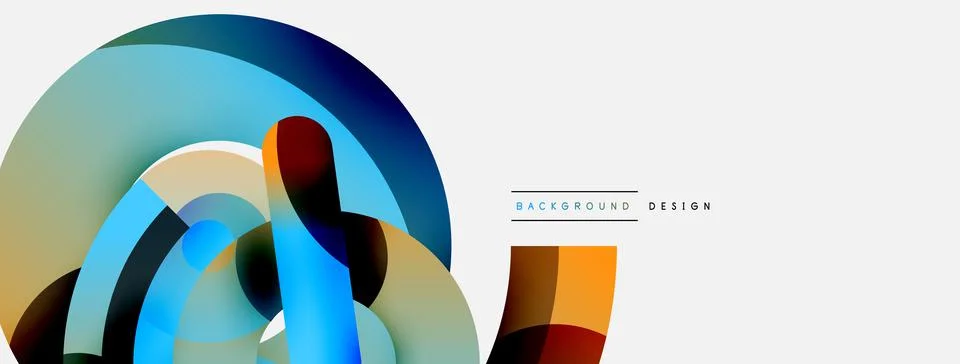 Circle abstract background. Vector illustration for wallpaper banner background Stock Illustration