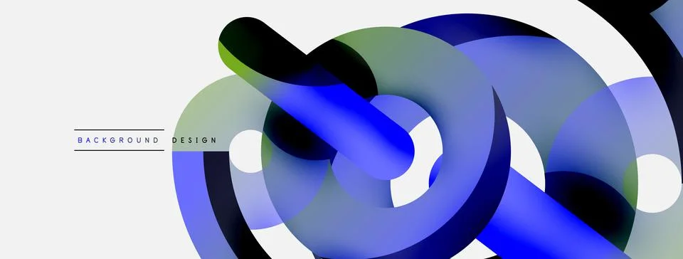 Circle abstract background. Vector illustration for wallpaper banner background Stock Illustration