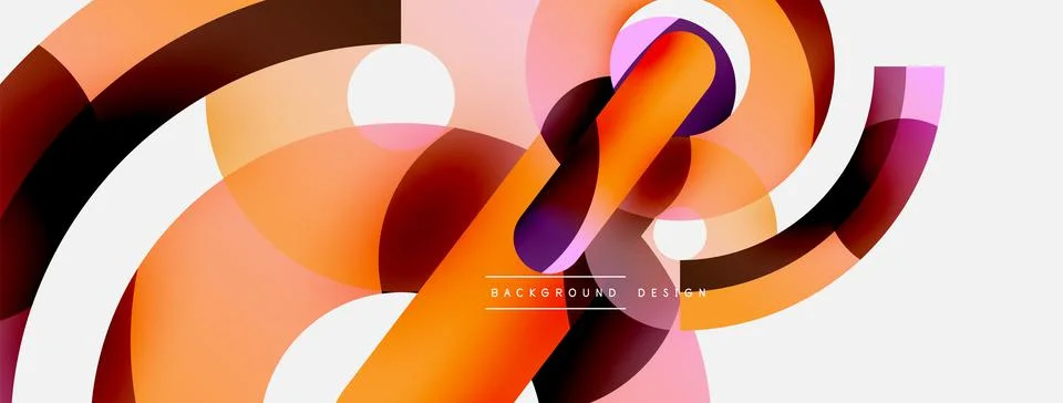 Circle abstract background. Vector illustration for wallpaper banner background Illustrazione stock