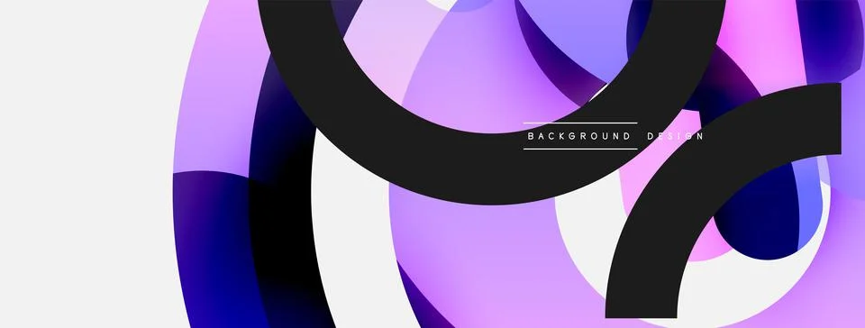 Circle abstract background. Vector illustration for wallpaper banner background Stockillustratie