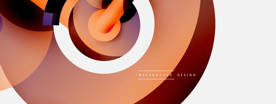 Circle abstract background. Vector illustration for wallpaper banner background Stock Illustration