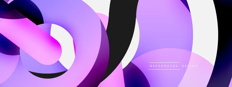 Circle abstract background. Vector illustration for wallpaper banner background Stock Illustration