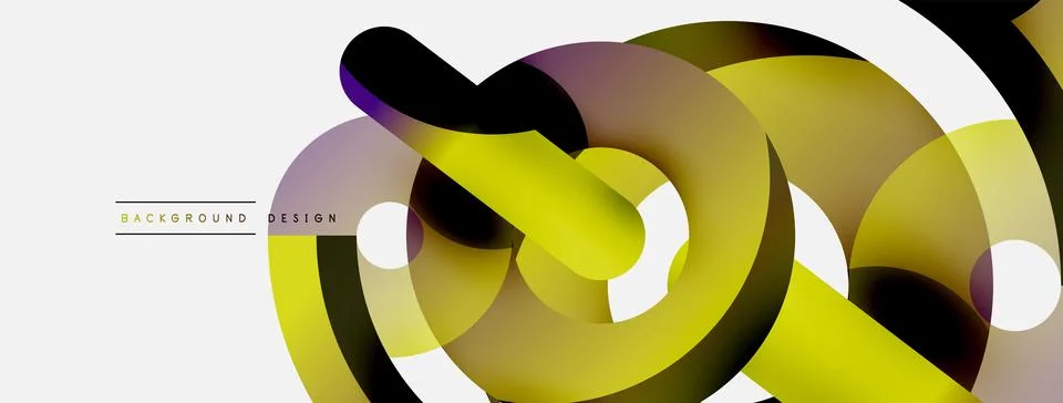 Circle abstract background. Vector illustration for wallpaper banner background Stock Illustration